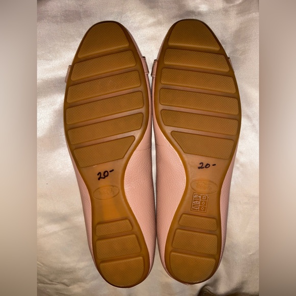EUC Coach Bianca Pink Pebbled Leather Ballet Flats in Blush Pink Womens Size 8B - Picture 3 of 7